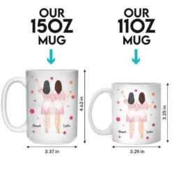 Thank You For Standing By My Side Today And Always - Bestie Personalized Custom Mug - Wedding Gift, Bridesmaid Gift For Best Friends, BFF, Sisters -Pawfect House Store 66603b4159af1