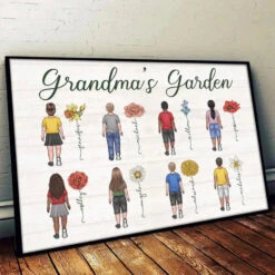 I'll Be There For You - Family Personalized Custom Horizontal Poster - Gift For Grandma -Pawfect House Store 66604b0346ad8