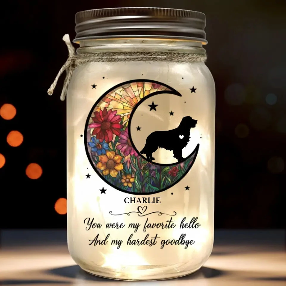 In Memory Of A Faithful Friend - Memorial Personalized Custom Mason Jar Light - Sympathy Gift For Pet Owners, Pet Lovers 2 In Memory Of A Faithful Friend - Memorial Personalized Custom Mason Jar Light - Sympathy Gift For Pet Owners, Pet Lovers - Image 2