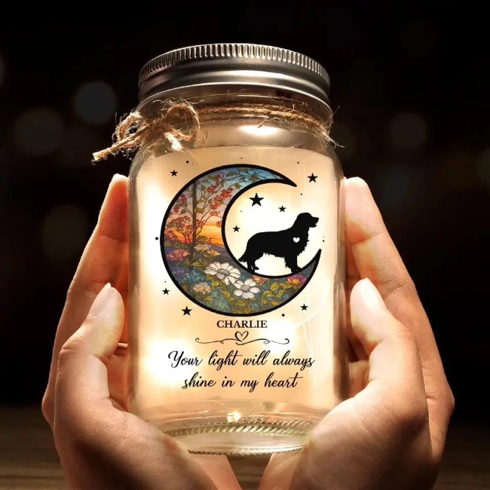 In Memory Of A Faithful Friend - Memorial Personalized Custom Mason Jar Light - Sympathy Gift For Pet Owners, Pet Lovers 6 In Memory Of A Faithful Friend - Memorial Personalized Custom Mason Jar Light - Sympathy Gift For Pet Owners, Pet Lovers - Image 6