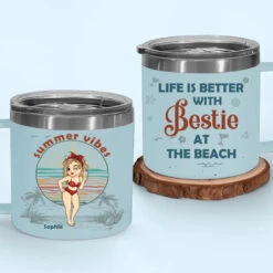 Summer Is Better With Bestie - Bestie Personalized Custom 14oz Stainless Steel Tumbler With Handle - Summer Vacation Gift For Best Friends, BFF, Sisters 11 Summer Is Better With Bestie - Bestie Personalized Custom 14oz Stainless Steel Tumbler With Handle - Summer Vacation Gift For Best Friends, BFF, Sisters -Pawfect House Store 66616d89d1008