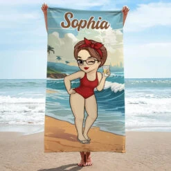 Summer Is The Season For Playful Adventures With Friends - Bestie Personalized Custom Beach Towel - Summer Vacation Gift, Birthday Pool Party Gift For Best Friends, BFF, Sisters -Pawfect House Store 6661a4eed7580