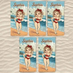 Summer Is The Season For Playful Adventures With Friends - Bestie Personalized Custom Beach Towel - Summer Vacation Gift, Birthday Pool Party Gift For Best Friends, BFF, Sisters -Pawfect House Store 6662757191854