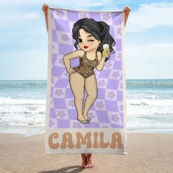 A Summer Without Friends Is Like A Book Without Words - Bestie Personalized Custom Beach Towel - Summer Vacation Gift, Birthday Pool Party Gift For Best Friends, BFF, Sisters -Pawfect House Store 6662937bf1a23