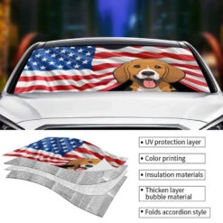 God Bless America - Dog & Cat Personalized Custom Auto Windshield Sunshade, Car Window Protector - 4th Of July, Gift For Pet Owners, Pet Lovers 7 God Bless America - Dog & Cat Personalized Custom Auto Windshield Sunshade, Car Window Protector - 4th Of July, Gift For Pet Owners, Pet Lovers -Pawfect House Store 66667e26d0764