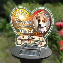 Custom Photo I Am Forever In Your Heart - Memorial Personalized Custom Garden Solar Light - Sympathy Gift For Pet Owners, Pet Lovers -Pawfect House Store 666682e6e7ab2