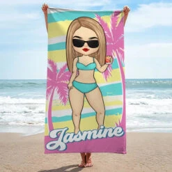 Oh Sip It's A Girl's Trip - Bestie Personalized Custom Beach Towel - Summer Vacation Gift, Birthday Pool Party Gift For Best Friends, BFF, Sisters -Pawfect House Store 6666a59c1eaa8