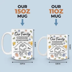 Our Family A Whole Lot Of Love - Family Personalized Custom 3D Inflated Effect Printed Mug - Gift For Family Members -Pawfect House Store 6667d03475ae1