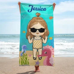 Summer, Beach, Pool, Travel - Family Personalized Custom Beach Towel - Summer Vacation Gift, Birthday Pool Party Gift For Family Members 6 Summer, Beach, Pool, Travel - Family Personalized Custom Beach Towel - Summer Vacation Gift, Birthday Pool Party Gift For Family Members -Pawfect House Store 666823556e67f