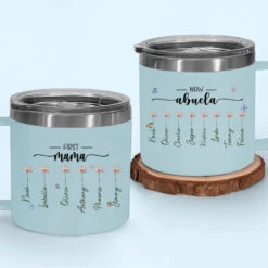 First Mom, Now Grandma - Family Personalized Custom 14oz Stainless Steel Tumbler With Handle - Gift For Mom, Grandma 11 First Mom, Now Grandma - Family Personalized Custom 14oz Stainless Steel Tumbler With Handle - Gift For Mom, Grandma -Pawfect House Store 6669138464541