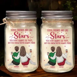 There Are Friends That Become Family - Bestie Personalized Custom Mason Jar Light - Gift For Best Friends, BFF, Sisters, Coworkers 8 There Are Friends That Become Family - Bestie Personalized Custom Mason Jar Light - Gift For Best Friends, BFF, Sisters, Coworkers -Pawfect House Store 66691dbbbf97b