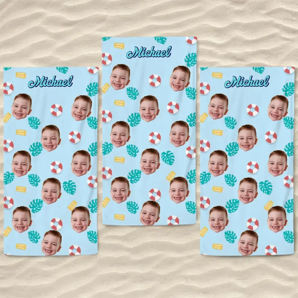 Custom Photo Let's Have An Unforgettable Summer - Family Personalized Custom Beach Towel - Summer Vacation Gift For Family Members 6 Custom Photo Let's Have An Unforgettable Summer - Family Personalized Custom Beach Towel - Summer Vacation Gift For Family Members - Image 6