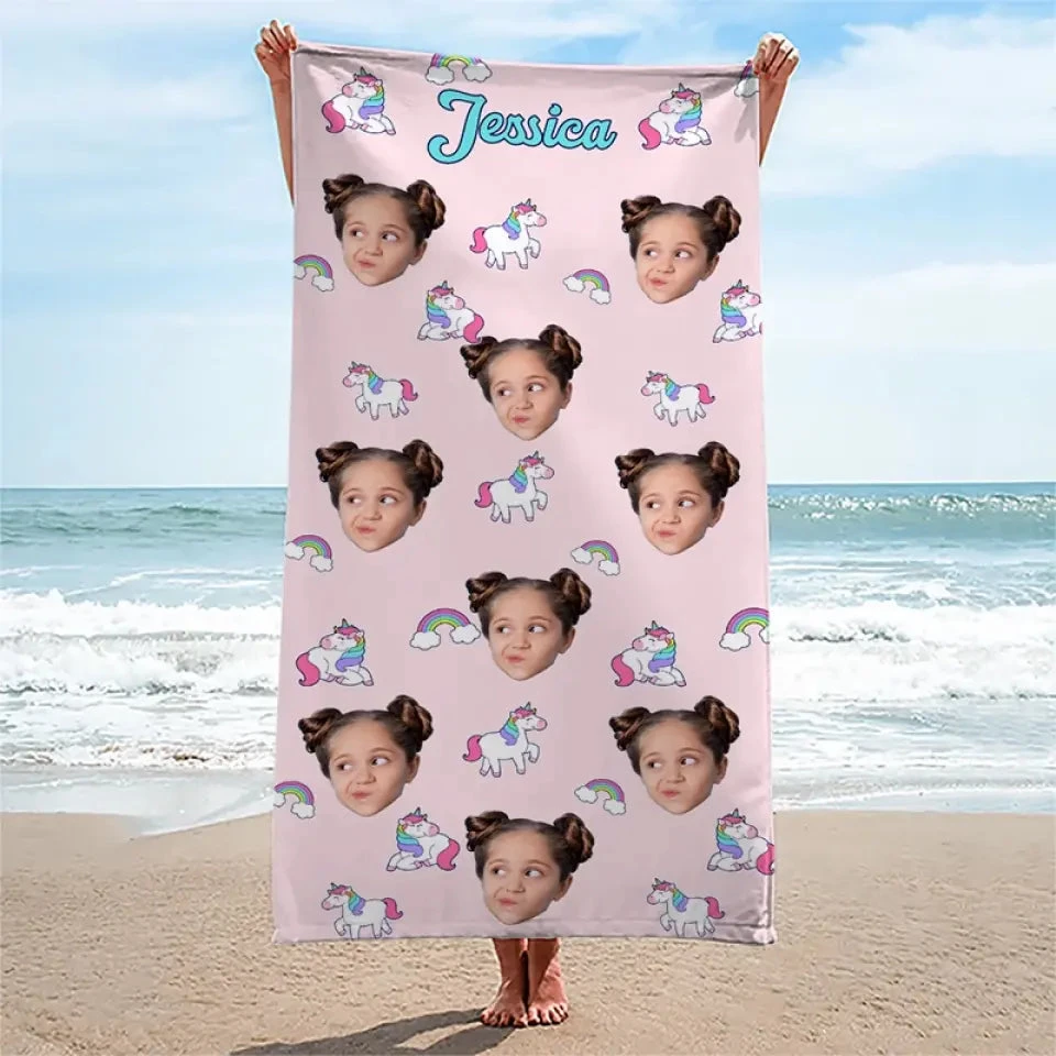 Custom Photo Let's Have An Unforgettable Summer - Family Personalized Custom Beach Towel - Summer Vacation Gift For Family Members 3 Custom Photo Let's Have An Unforgettable Summer - Family Personalized Custom Beach Towel - Summer Vacation Gift For Family Members - Image 3
