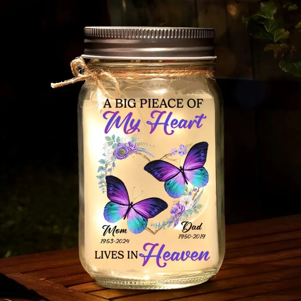 Your Memory Lives On - Memorial Personalized Custom Mason Jar Light - Sympathy Gift For Family Members 1 Your Memory Lives On - Memorial Personalized Custom Mason Jar Light - Sympathy Gift For Family Members