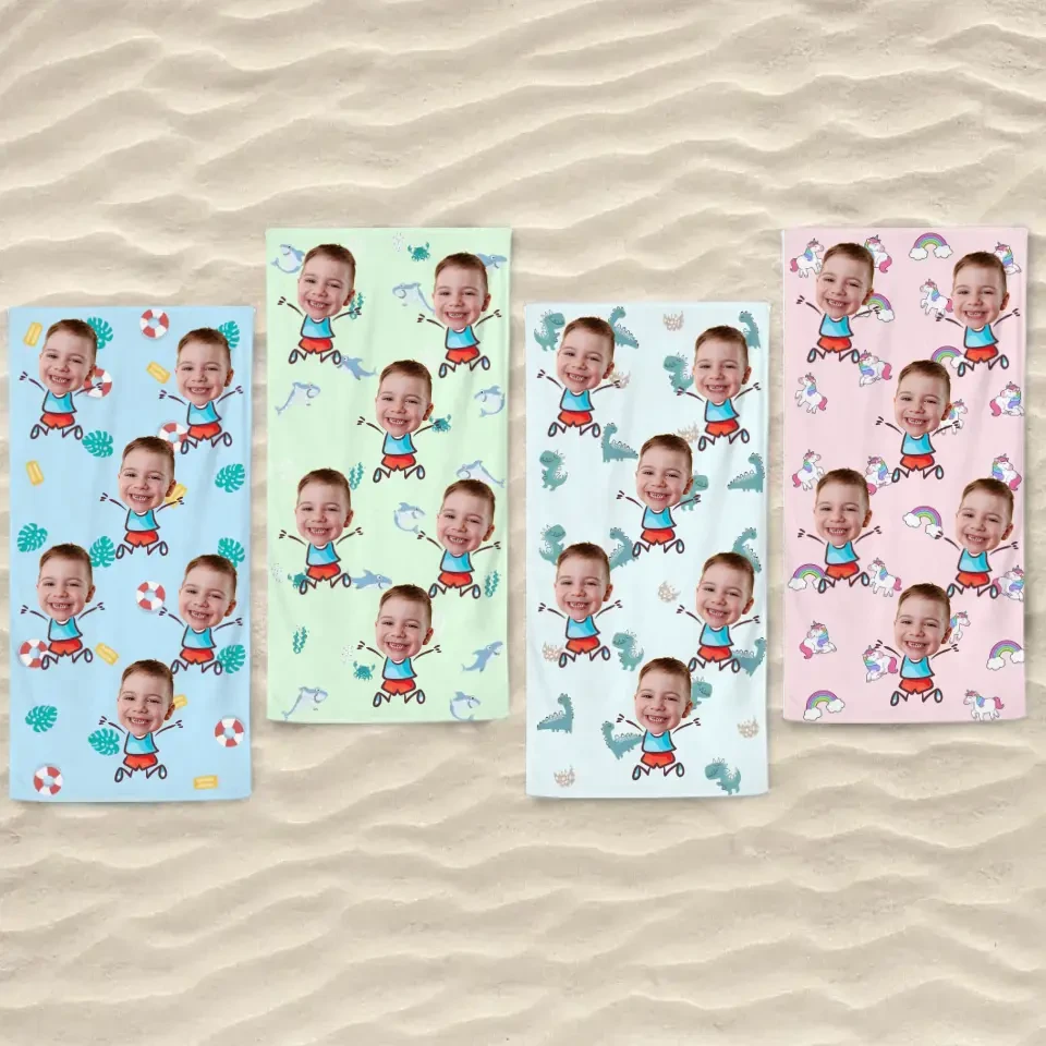 Custom Photo Pack Your Bags With Snacks And Smiles- Family Personalized Custom Beach Towel - Summer Vacation Gift For Family Members 7 Custom Photo Pack Your Bags With Snacks And Smiles- Family Personalized Custom Beach Towel - Summer Vacation Gift For Family Members - Image 7