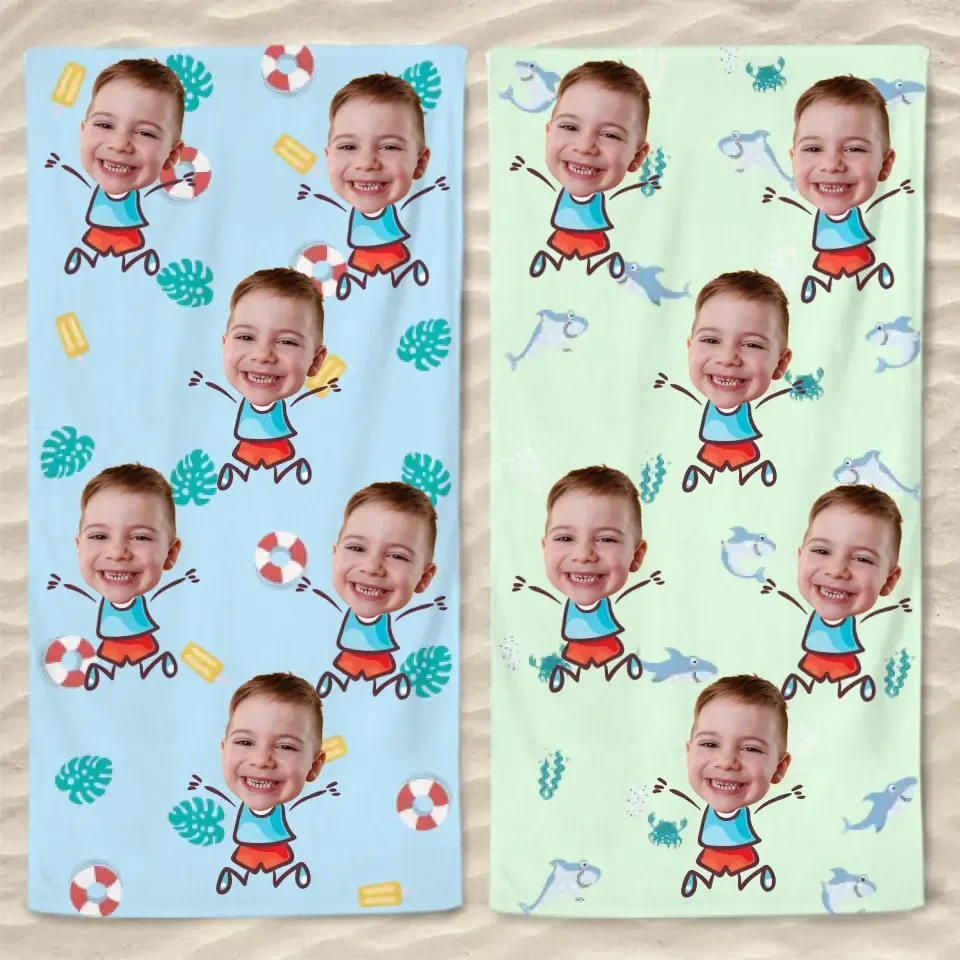 Custom Photo Pack Your Bags With Snacks And Smiles- Family Personalized Custom Beach Towel - Summer Vacation Gift For Family Members 5 Custom Photo Pack Your Bags With Snacks And Smiles- Family Personalized Custom Beach Towel - Summer Vacation Gift For Family Members - Image 5