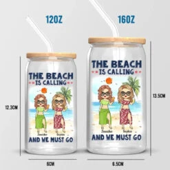 Friends Who Travel Together, Stay Together - Bestie Personalized Custom Glass Cup, Iced Coffee Cup - Summer Vacation Gift For Best Friends, BFF, Sisters 11 Friends Who Travel Together, Stay Together - Bestie Personalized Custom Glass Cup, Iced Coffee Cup - Summer Vacation Gift For Best Friends, BFF, Sisters -Pawfect House Store 666a63aa2bfa0