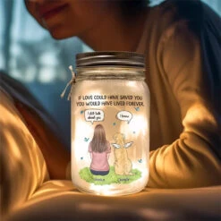 Your Light Will Always Shine In My Heart - Memorial Personalized Custom Mason Jar Light - Sympathy Gift For Pet Owners, Pet Lovers -Pawfect House Store 666aa024d0b8f