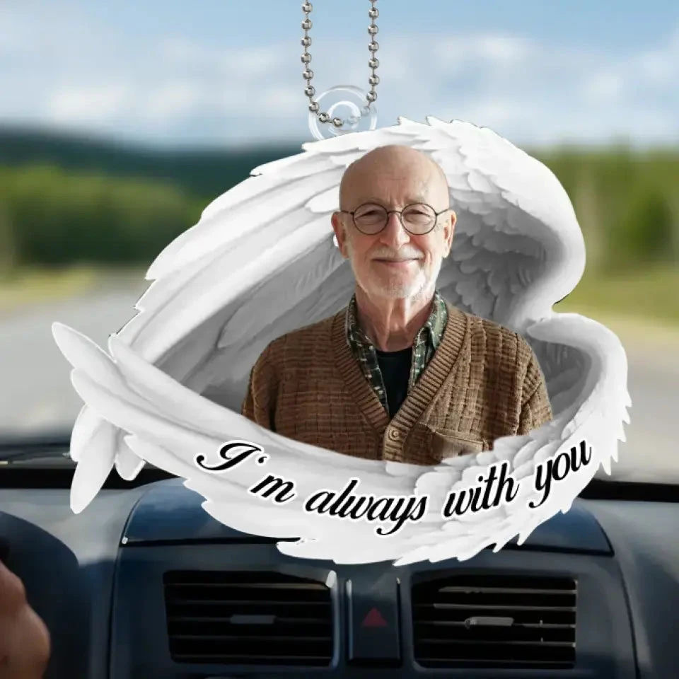 Custom Photo Your Memory Is Our Keepsake - Memorial Personalized Custom Car Ornament - Acrylic Custom Shaped - Sympathy Gift For Family Members 2 Custom Photo Your Memory Is Our Keepsake - Memorial Personalized Custom Car Ornament - Acrylic Custom Shaped - Sympathy Gift For Family Members - Image 2