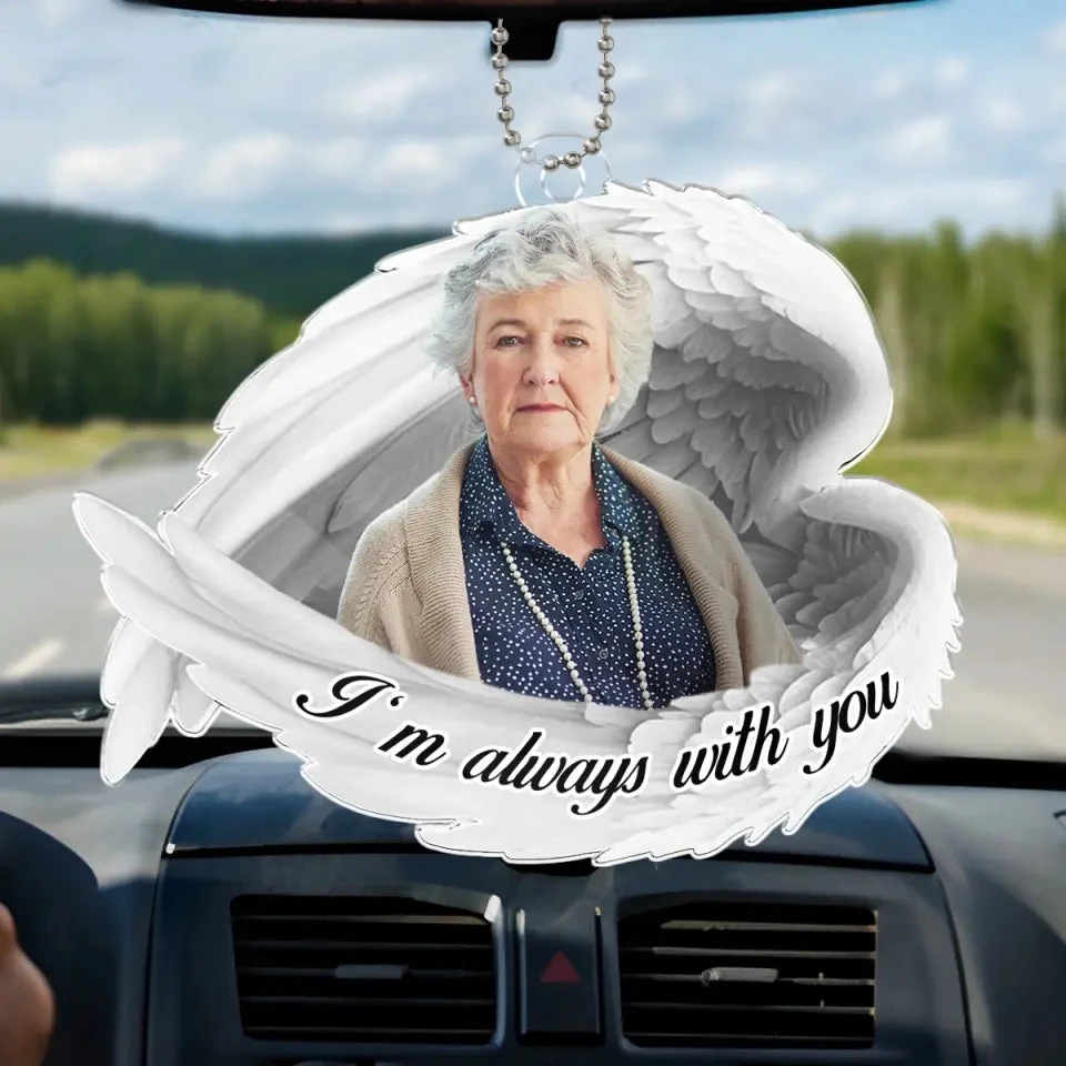 Custom Photo Your Memory Is Our Keepsake - Memorial Personalized Custom Car Ornament - Acrylic Custom Shaped - Sympathy Gift For Family Members 4 Custom Photo Your Memory Is Our Keepsake - Memorial Personalized Custom Car Ornament - Acrylic Custom Shaped - Sympathy Gift For Family Members - Image 4