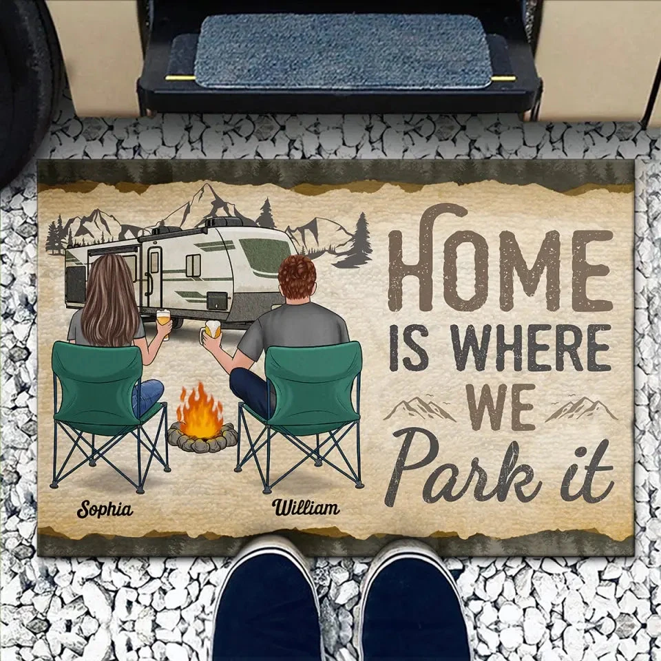 Drive Slow Drunk Campers Matter - Camping Personalized Custom Home Decor Decorative Mat - House Warming Gift For Husband Wife, Camping Lovers 3 Drive Slow Drunk Campers Matter - Camping Personalized Custom Home Decor Decorative Mat - House Warming Gift For Husband Wife, Camping Lovers - Image 3