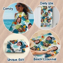 Custom Photo In Summer, The Song Sings Itself - Family Personalized Custom Beach Towel - Summer Vacation Gift, Birthday Pool Party Gift For Family Members, Pet Owners, Pet Lovers 14 Custom Photo In Summer, The Song Sings Itself - Family Personalized Custom Beach Towel - Summer Vacation Gift, Birthday Pool Party Gift For Family Members, Pet Owners, Pet Lovers -Pawfect House Store 666e5bb45b9fa
