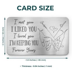 Loved You Then, Love You Still - Couple Personalized Custom Aluminum Wallet Card - Gift For Husband Wife, Anniversary 7 Loved You Then, Love You Still - Couple Personalized Custom Aluminum Wallet Card - Gift For Husband Wife, Anniversary -Pawfect House Store 666fdacc5c423