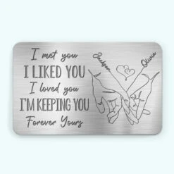 Loved You Then, Love You Still - Couple Personalized Custom Aluminum Wallet Card - Gift For Husband Wife, Anniversary 5 Loved You Then, Love You Still - Couple Personalized Custom Aluminum Wallet Card - Gift For Husband Wife, Anniversary -Pawfect House Store 666fdc0ecab8f