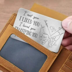 Loved You Then, Love You Still - Couple Personalized Custom Aluminum Wallet Card - Gift For Husband Wife, Anniversary 6 Loved You Then, Love You Still - Couple Personalized Custom Aluminum Wallet Card - Gift For Husband Wife, Anniversary -Pawfect House Store 666fdc0f9f038