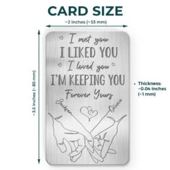 I Loved You, Forever Yours - Couple Personalized Custom Aluminum Wallet Card - Gift For Husband Wife, Anniversary 7 I Loved You, Forever Yours - Couple Personalized Custom Aluminum Wallet Card - Gift For Husband Wife, Anniversary -Pawfect House Store 666fe52e94305