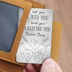 I Loved You, Forever Yours - Couple Personalized Custom Aluminum Wallet Card - Gift For Husband Wife, Anniversary 6 I Loved You, Forever Yours - Couple Personalized Custom Aluminum Wallet Card - Gift For Husband Wife, Anniversary -Pawfect House Store 666feae53bcd7