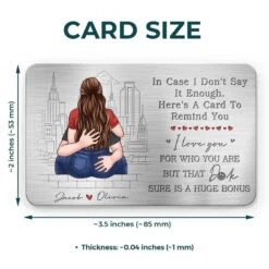 Never Enough To Say I Love You - Couple Personalized Custom Aluminum Wallet Card - Gift For Husband Wife, Anniversary 7 Never Enough To Say I Love You - Couple Personalized Custom Aluminum Wallet Card - Gift For Husband Wife, Anniversary -Pawfect House Store 666ffaf528e95