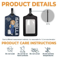 Travel Is My Therapy, Confirmed - Travel Personalized Custom Luggage Tag - Holiday Vacation Gift, Gift For Adventure Travel Lovers -Pawfect House Store 667112dbc55a8