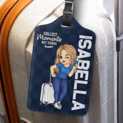 Travel Is My Therapy, Confirmed - Travel Personalized Custom Luggage Tag - Holiday Vacation Gift, Gift For Adventure Travel Lovers -Pawfect House Store 66711533e4e58