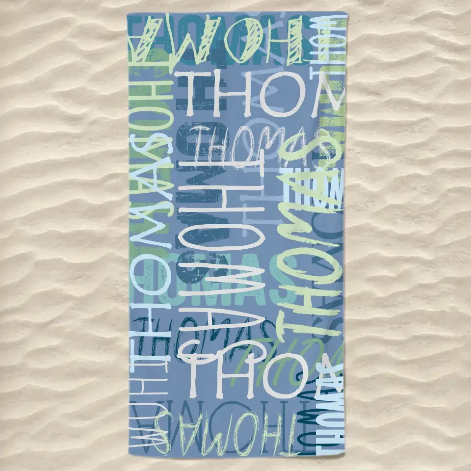 Summer Vibes - Family Personalized Custom Beach Towel - Summer Vacation Gift, Birthday Pool Party Gift For Family Members 2 Summer Vibes - Family Personalized Custom Beach Towel - Summer Vacation Gift, Birthday Pool Party Gift For Family Members - Image 2