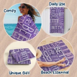 Summer Vibes - Family Personalized Custom Beach Towel - Summer Vacation Gift, Birthday Pool Party Gift For Family Members 14 Summer Vibes - Family Personalized Custom Beach Towel - Summer Vacation Gift, Birthday Pool Party Gift For Family Members -Pawfect House Store 6671357580a96