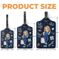 Travel More, Worry Less - Travel Personalized Custom Luggage Tag - Holiday Vacation Gift, Gift For Adventure Travel Lovers 9 Travel More, Worry Less - Travel Personalized Custom Luggage Tag - Holiday Vacation Gift, Gift For Adventure Travel Lovers -Pawfect House Store 66713c15cc223