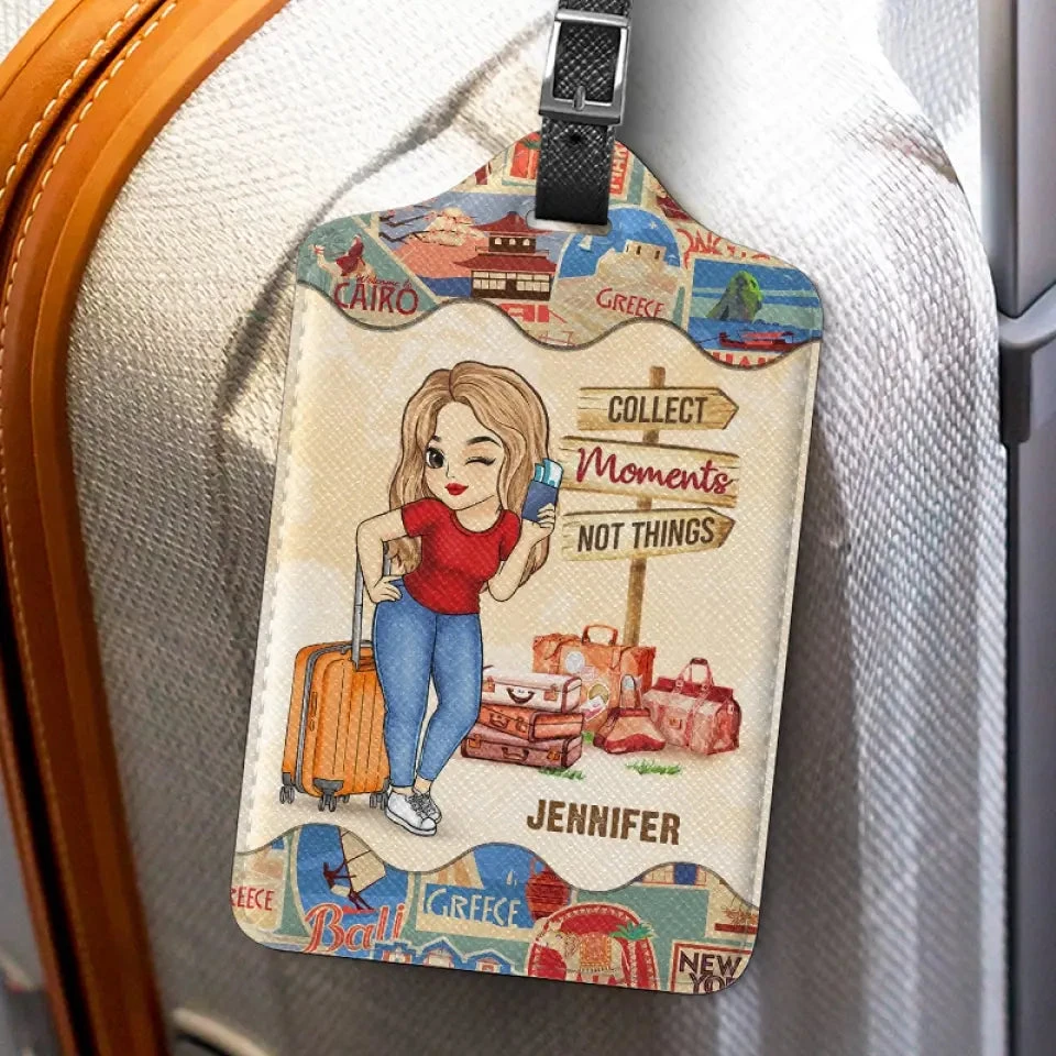 To Travel Is To Live - Travel Personalized Custom Luggage Tag - Holiday Vacation Gift, Gift For Adventure Travel Lovers 3 To Travel Is To Live - Travel Personalized Custom Luggage Tag - Holiday Vacation Gift, Gift For Adventure Travel Lovers - Image 3