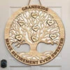 Grandkid Makes Retirement Even Sweeter - Personalized Shaped Wood Sign - Gift For Mom, Grandma