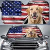 Custom Photo Happy Trip - Dog & Cat Personalized Custom Auto Windshield Sunshade, Car Window Protector - Gift For Pet Owners, Pet Lovers