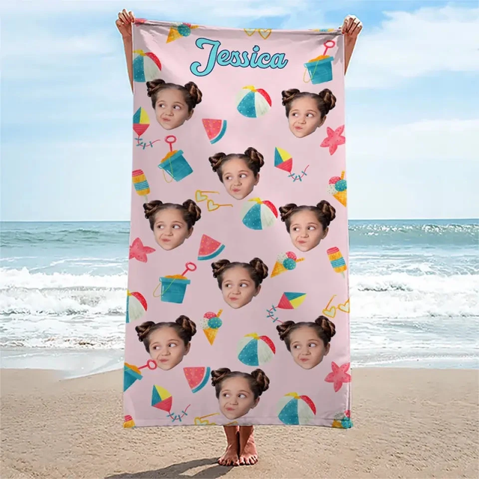 Custom Photo This Summer Is Special And Unforgettable - Family Personalized Custom Beach Towel - Summer Vacation Gift For Family Members 3 Custom Photo This Summer Is Special And Unforgettable - Family Personalized Custom Beach Towel - Summer Vacation Gift For Family Members - Image 3
