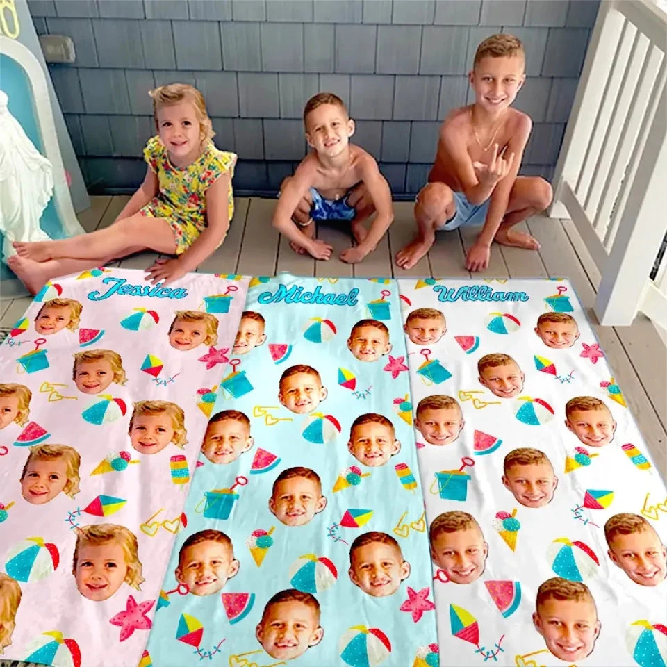 Custom Photo This Summer Is Special And Unforgettable - Family Personalized Custom Beach Towel - Summer Vacation Gift For Family Members 1 Custom Photo This Summer Is Special And Unforgettable - Family Personalized Custom Beach Towel - Summer Vacation Gift For Family Members