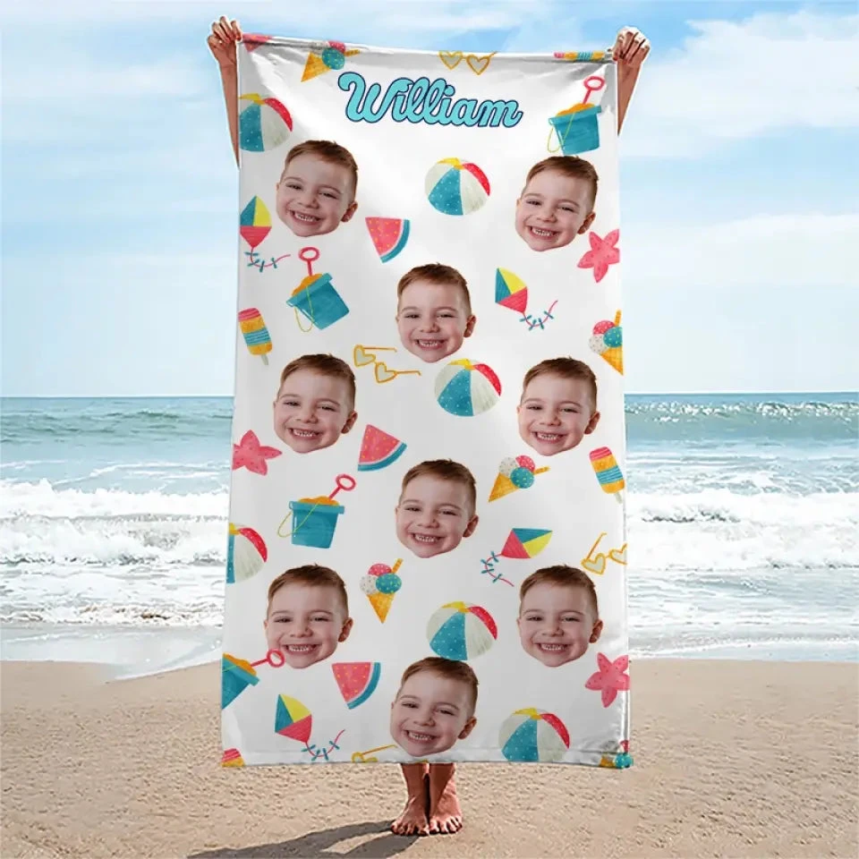 Custom Photo This Summer Is Special And Unforgettable - Family Personalized Custom Beach Towel - Summer Vacation Gift For Family Members 4 Custom Photo This Summer Is Special And Unforgettable - Family Personalized Custom Beach Towel - Summer Vacation Gift For Family Members - Image 4