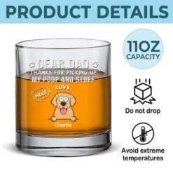 Thanks For Picking Up My Poop - Dog Personalized Custom Whiskey Glass - Gift For Pet Owners, Pet Lovers 9 Thanks For Picking Up My Poop - Dog Personalized Custom Whiskey Glass - Gift For Pet Owners, Pet Lovers -Pawfect House Store 66728c5cbae88