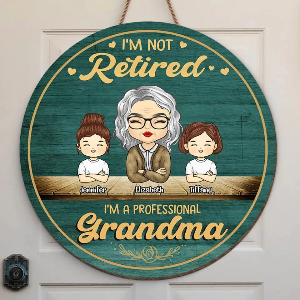 I'm A Professional Grandma - Family Personalized Custom Shaped Home Decor Wood Sign - House Warming Gift For Grandma 1 I'm A Professional Grandma - Family Personalized Custom Shaped Home Decor Wood Sign - House Warming Gift For Grandma