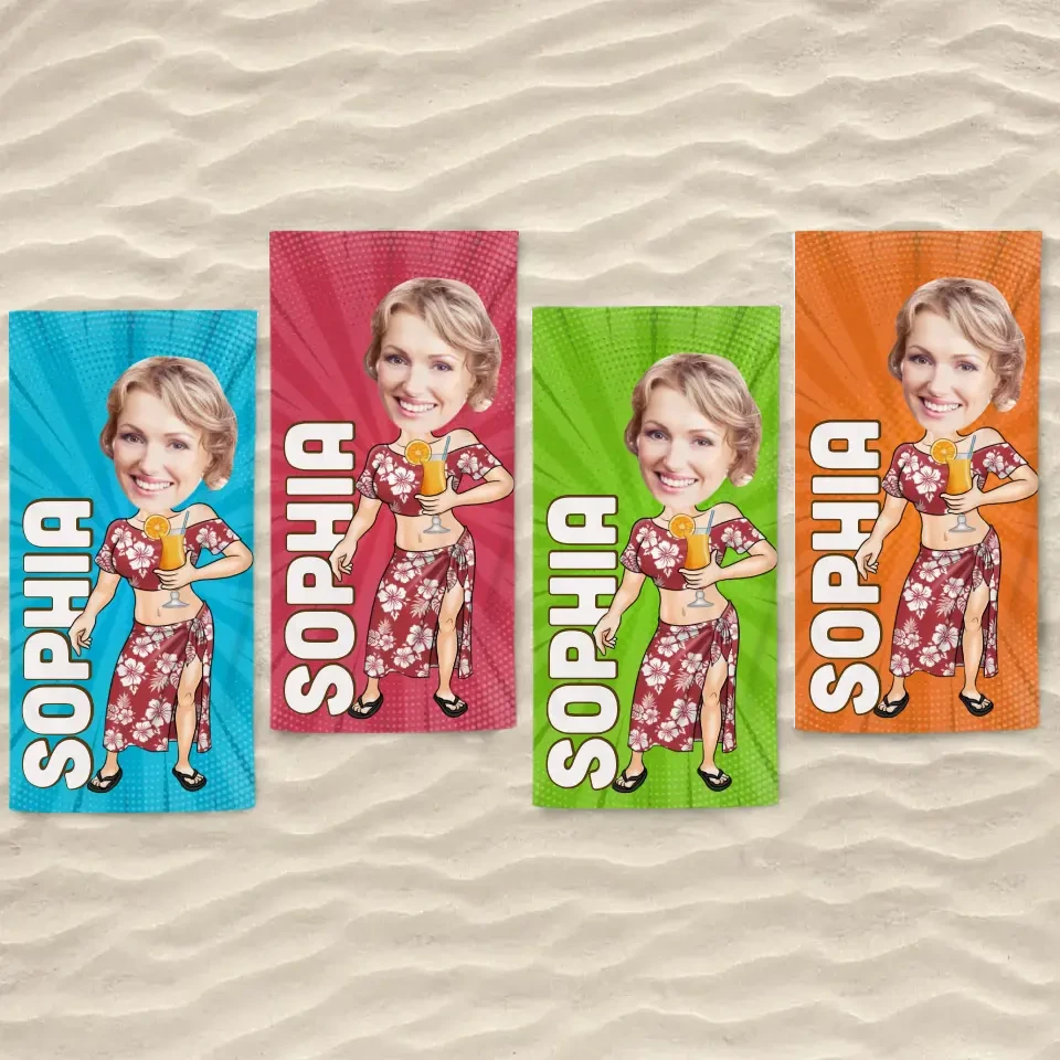 Custom Photo Saltwater Cures All Wounds - Family Personalized Custom Beach Towel - Summer Vacation Gift, Birthday Pool Party Gift For Family Members 7 Custom Photo Saltwater Cures All Wounds - Family Personalized Custom Beach Towel - Summer Vacation Gift, Birthday Pool Party Gift For Family Members - Image 7