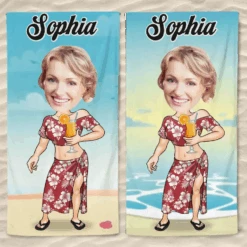 Custom Photo Wild, Barefoot, And Free - Family Personalized Custom Beach Towel - Summer Vacation Gift, Birthday Pool Party Gift For Husband Wife, Family Members 12 Custom Photo Wild, Barefoot, And Free - Family Personalized Custom Beach Towel - Summer Vacation Gift, Birthday Pool Party Gift For Husband Wife, Family Members -Pawfect House Store 6673e090a9aba