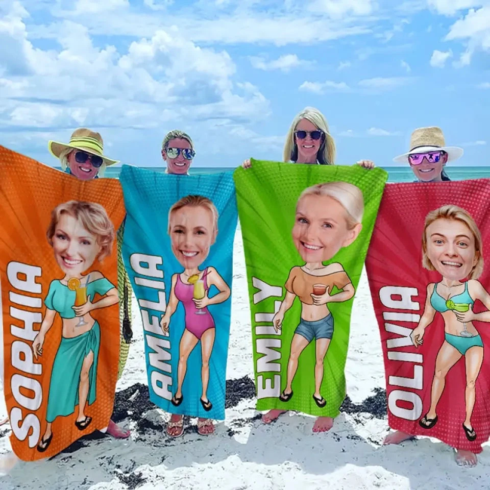 Custom Photo Saltwater Cures All Wounds - Family Personalized Custom Beach Towel - Summer Vacation Gift, Birthday Pool Party Gift For Family Members 1 Custom Photo Saltwater Cures All Wounds - Family Personalized Custom Beach Towel - Summer Vacation Gift, Birthday Pool Party Gift For Family Members