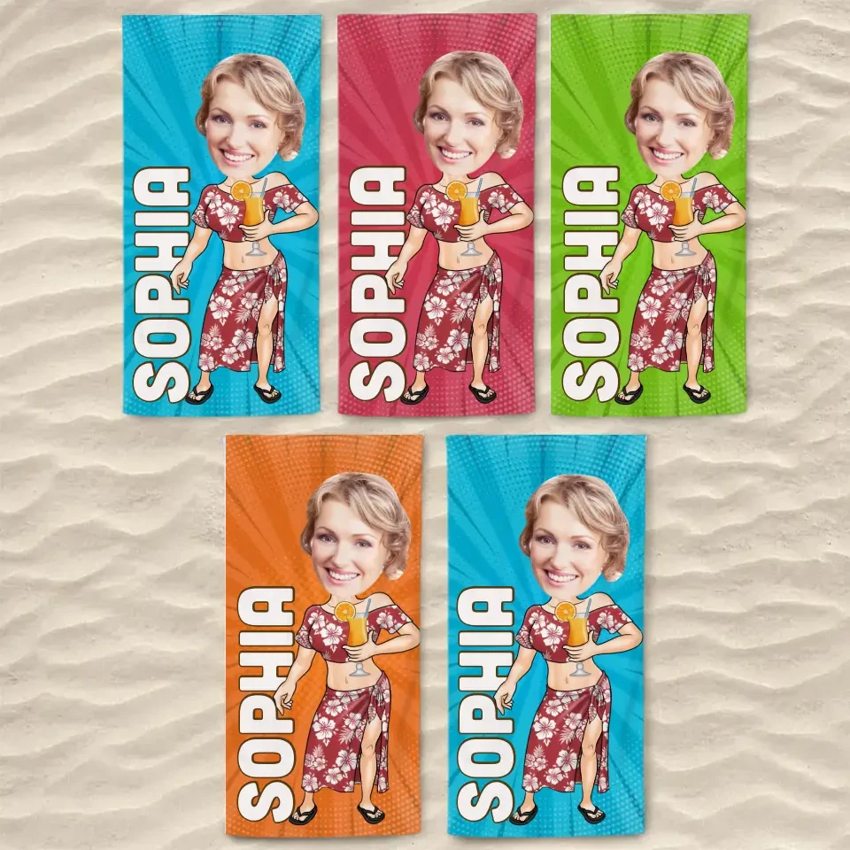 Custom Photo Saltwater Cures All Wounds - Family Personalized Custom Beach Towel - Summer Vacation Gift, Birthday Pool Party Gift For Family Members 8 Custom Photo Saltwater Cures All Wounds - Family Personalized Custom Beach Towel - Summer Vacation Gift, Birthday Pool Party Gift For Family Members - Image 8