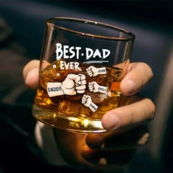 Dads Are The True Superheroes - Family Personalized Custom Whiskey Glass - Gift For Dad, Grandpa 7 Dads Are The True Superheroes - Family Personalized Custom Whiskey Glass - Gift For Dad, Grandpa -Pawfect House Store 6673f8f332773